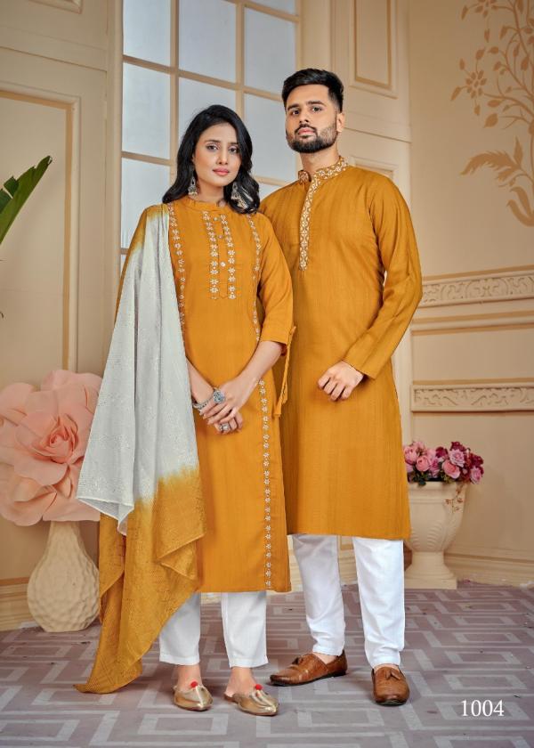 Banwery Couple Goals Fancy Wear Cotton Designer Couple Collection